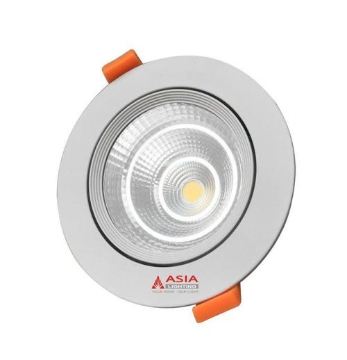 Đèn led âm trần mặt kính COB 7W-VQA