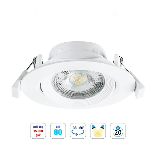 Mẫu đèn led có thể chỉnh góc